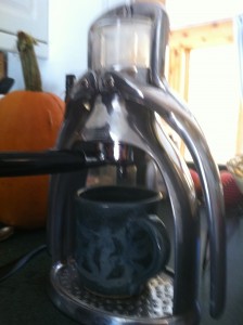 Single-shot espresso press